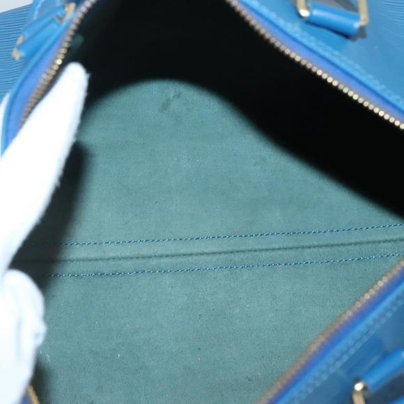 LOUIS VUITTON Epi Speedy 30 Hand Bag Toledo Blue M43005 LV Auth 138732 - Picture 10 of 16